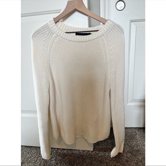 White Jenni Kayne cotton fisherman sweater - Picture 3 of 6